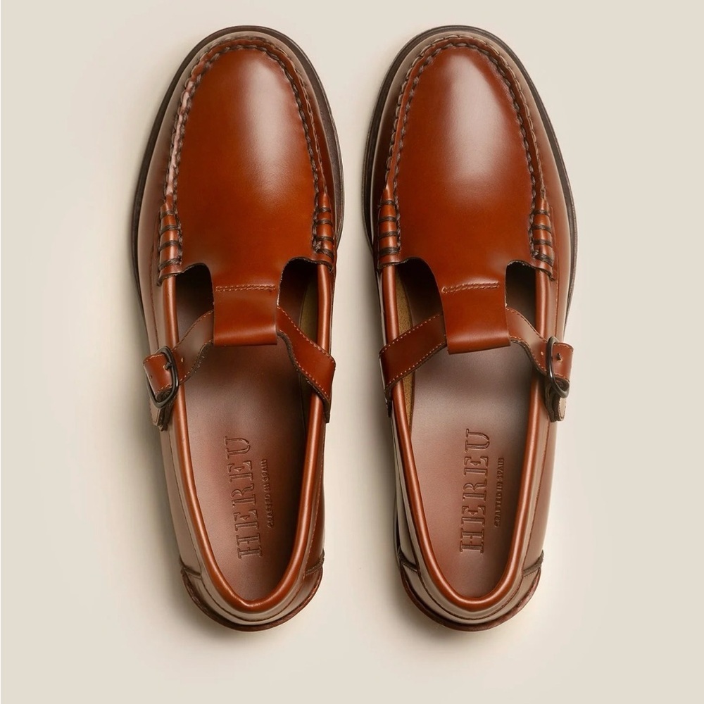 NWOB HEREU ALBER T-bar Loafer size 37 - Picture 2 of 10